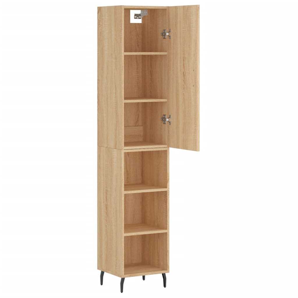 Image Buffet haut Chêne sonoma 34,5x34x180 cm Bois d'ingénierie | Xios Store SNC vidaXL Xios Store SNC