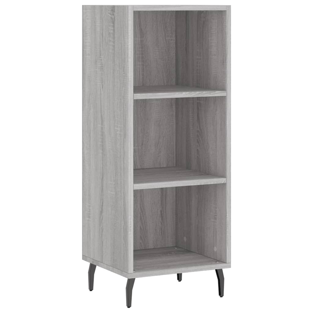 Image Buffet haut Sonoma gris 34,5x34x180 cm Bois d'ingénierie | Xios Store SNC vidaXL Xios Store SNC