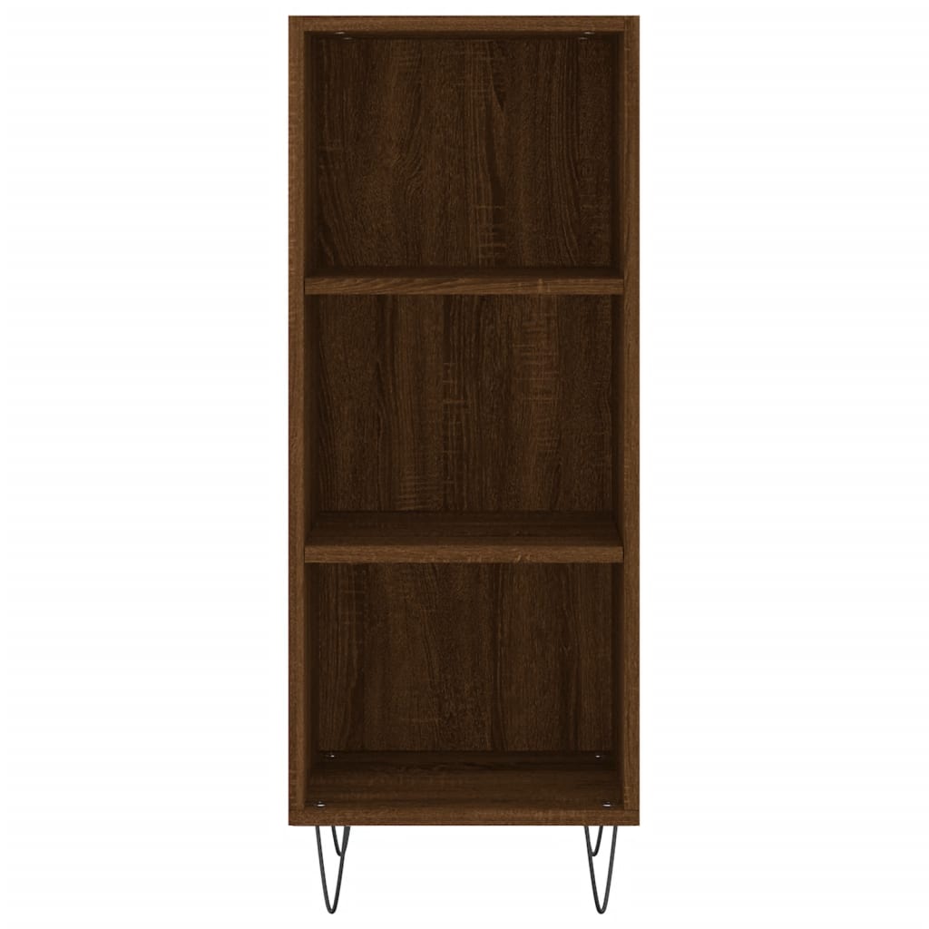 Image Buffet haut Chêne marron 34,5x34x180 cm Bois d'ingénierie | Xios Store SNC vidaXL Xios Store SNC