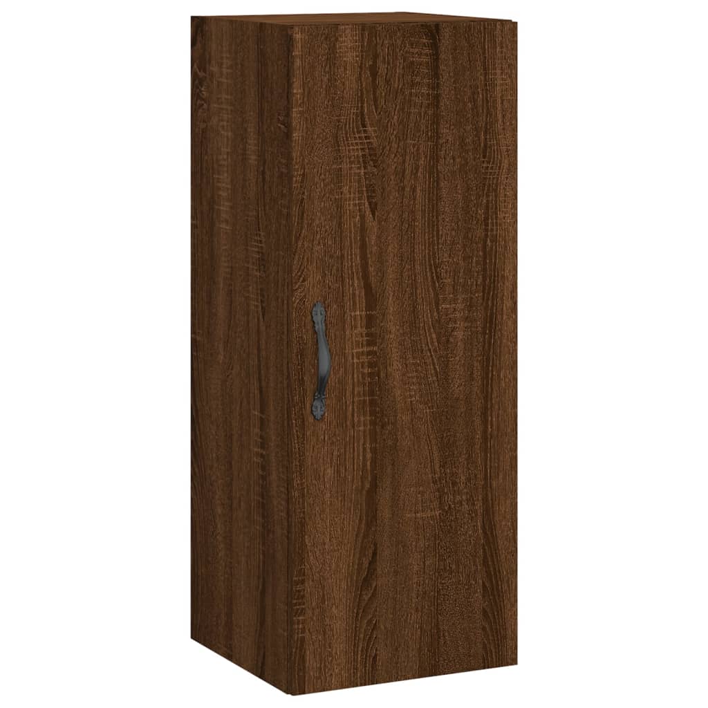 Image Buffet haut Chêne marron 34,5x34x180 cm Bois d'ingénierie | Xios Store SNC vidaXL Xios Store SNC