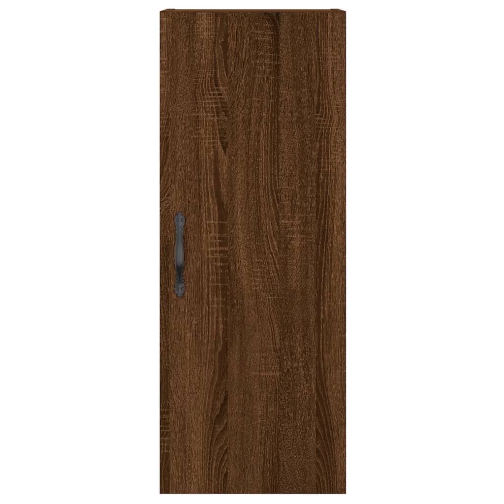 Image Buffet haut Chêne marron 34,5x34x180 cm Bois d'ingénierie | Xios Store SNC vidaXL Xios Store SNC