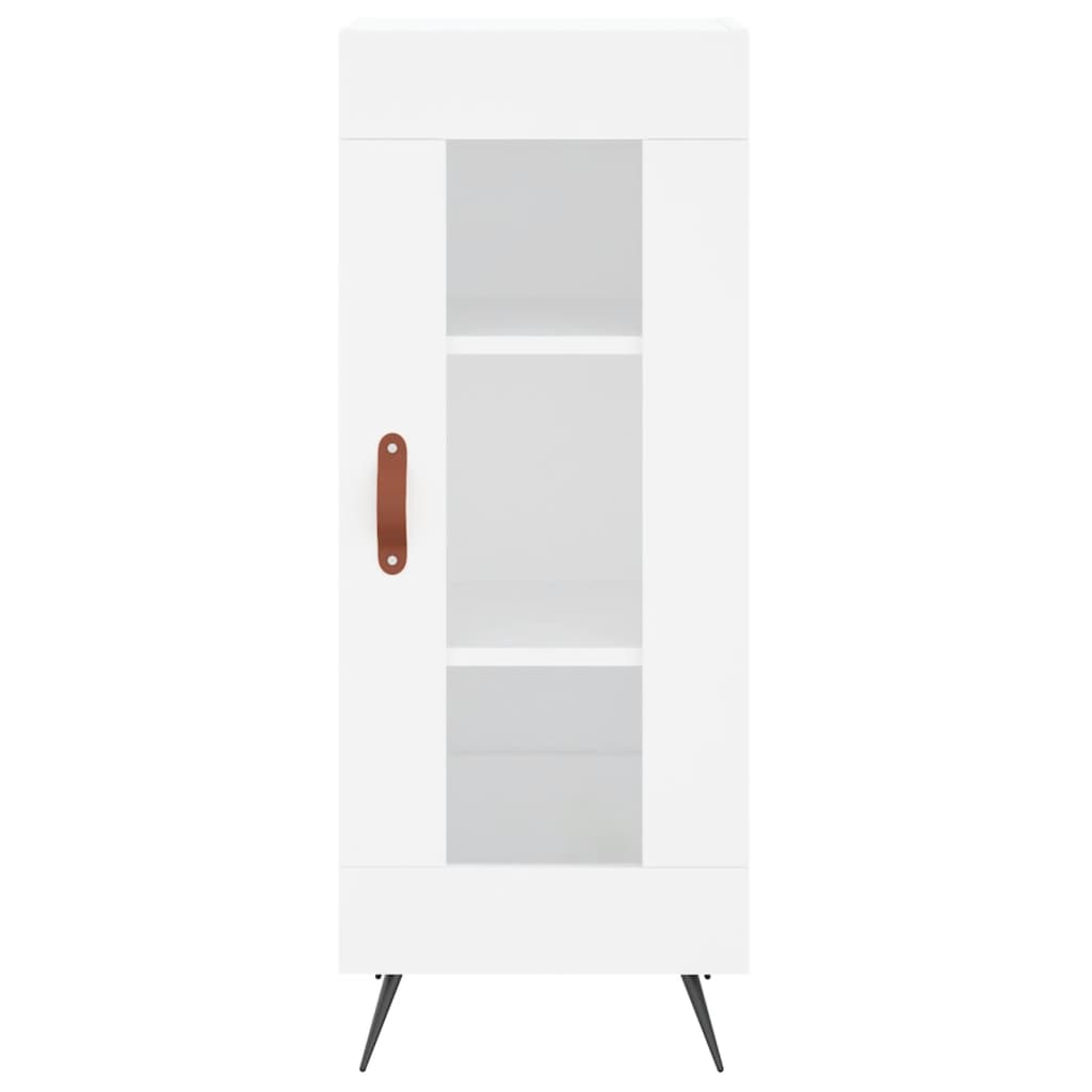 Image Buffet haut Blanc 34,5x34x180 cm Bois d'ingénierie | Xios Store SNC vidaXL Xios Store SNC