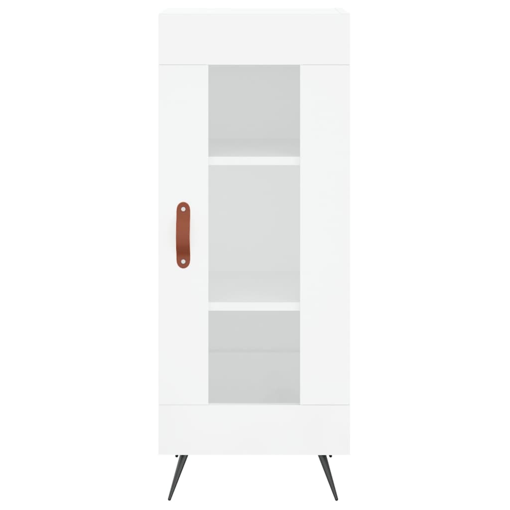 Image Buffet haut Blanc brillant 34,5x34x180 cm Bois d'ingénierie | Xios Store SNC vidaXL Xios Store SNC