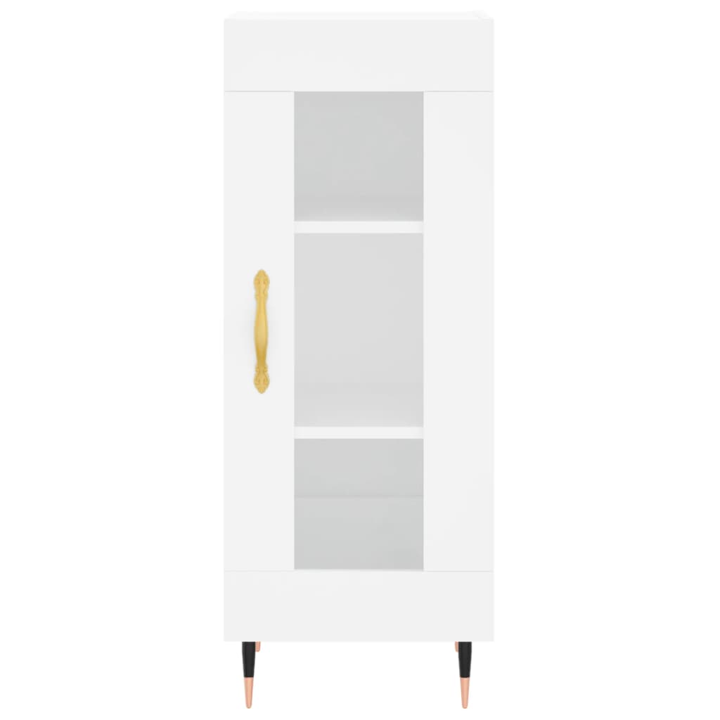 Image Buffet haut Blanc 34,5x34x180 cm Bois d'ingénierie | Xios Store SNC vidaXL Xios Store SNC