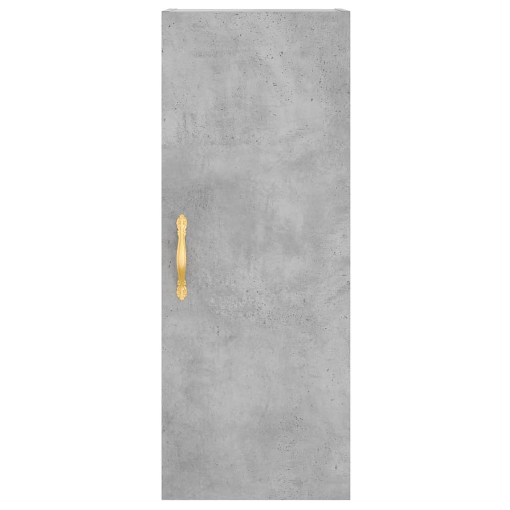 Image Buffet haut Gris béton 34,5x34x180 cm Bois d'ingénierie | Xios Store SNC vidaXL Xios Store SNC