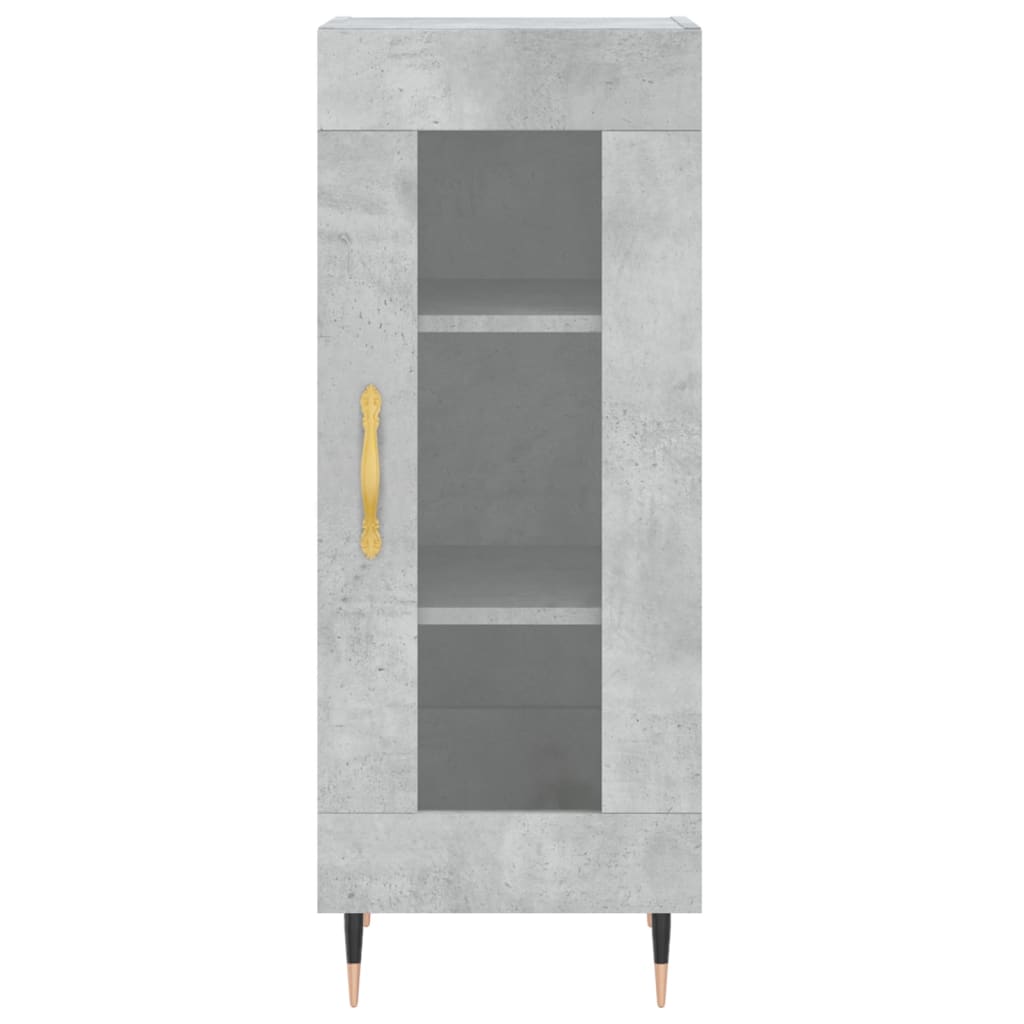 Image Buffet haut Gris béton 34,5x34x180 cm Bois d'ingénierie | Xios Store SNC vidaXL Xios Store SNC