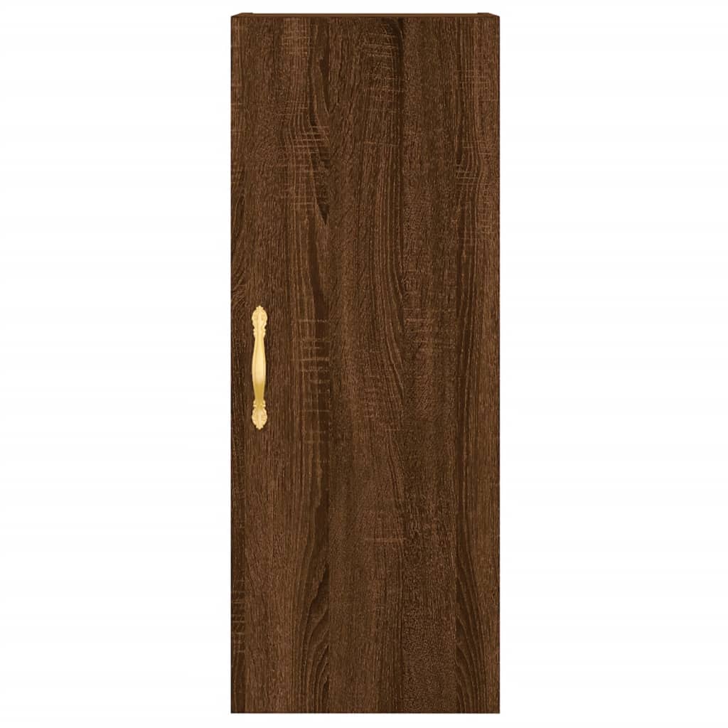 Image Buffet haut Chêne marron 34,5x34x180 cm Bois d'ingénierie | Xios Store SNC vidaXL Xios Store SNC