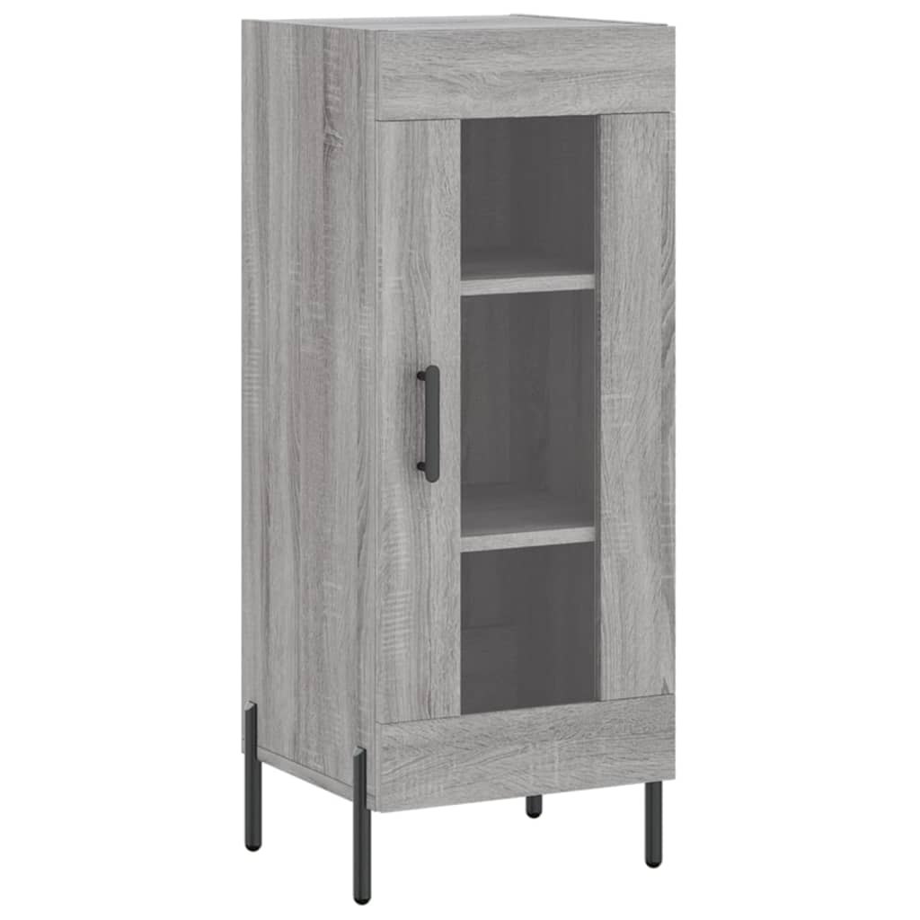 Image Buffet haut Sonoma gris 34,5x34x180 cm Bois d'ingénierie | Xios Store SNC vidaXL Xios Store SNC