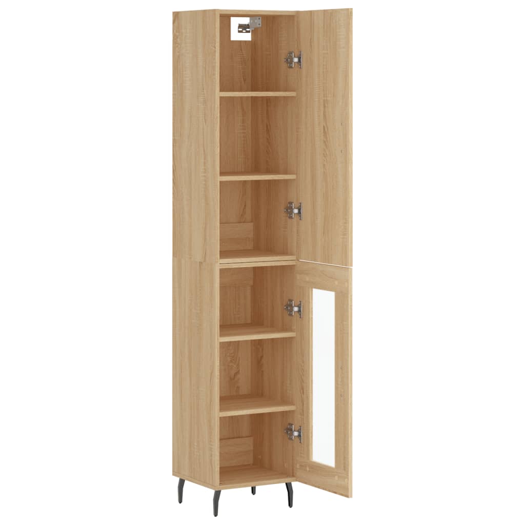 Image Buffet haut Chêne sonoma 34,5x34x180 cm Bois d'ingénierie | Xios Store SNC vidaXL Xios Store SNC