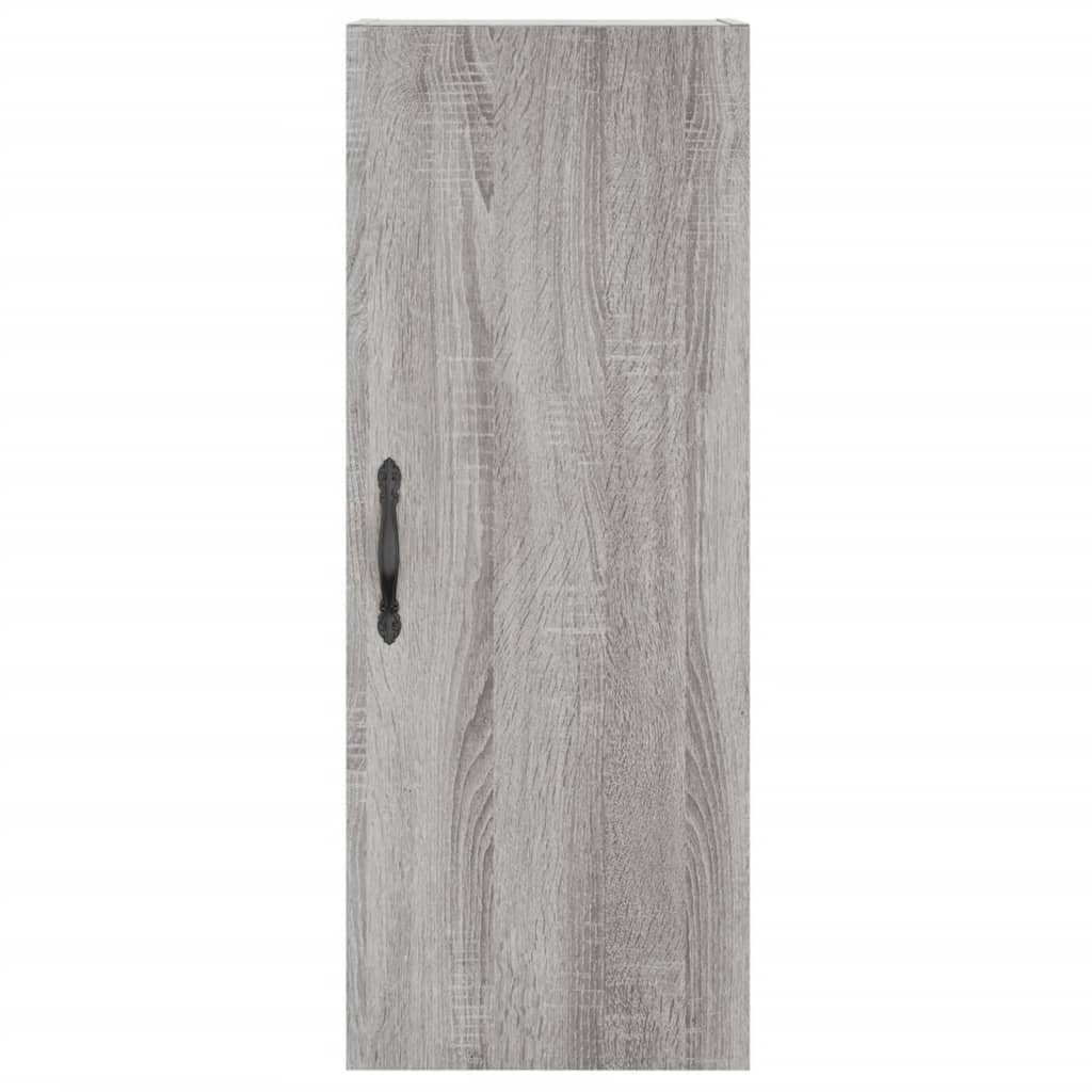 Image Buffet haut Sonoma gris 34,5x34x180 cm Bois d'ingénierie | Xios Store SNC vidaXL Xios Store SNC