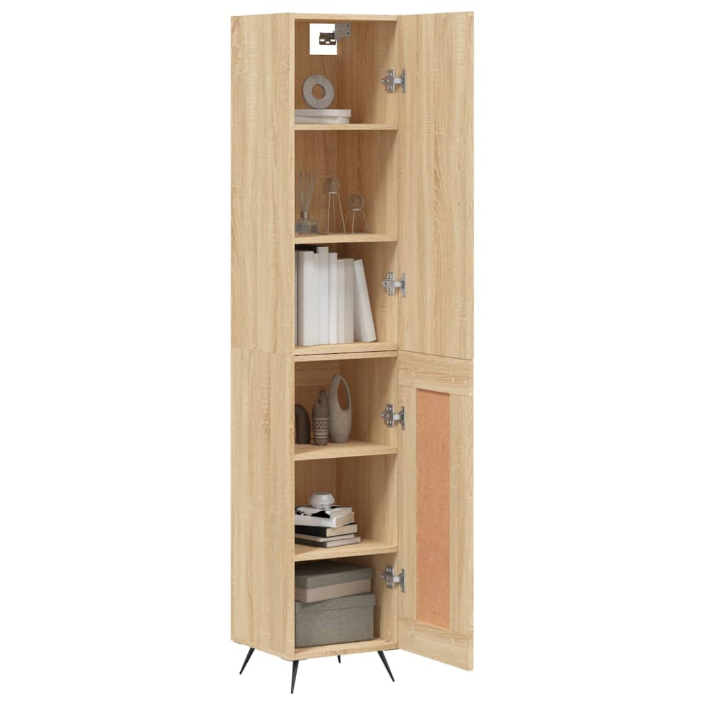 Image Buffet haut Chêne sonoma 34,5x34x180 cm Bois d'ingénierie | Xios Store SNC vidaXL Xios Store SNC