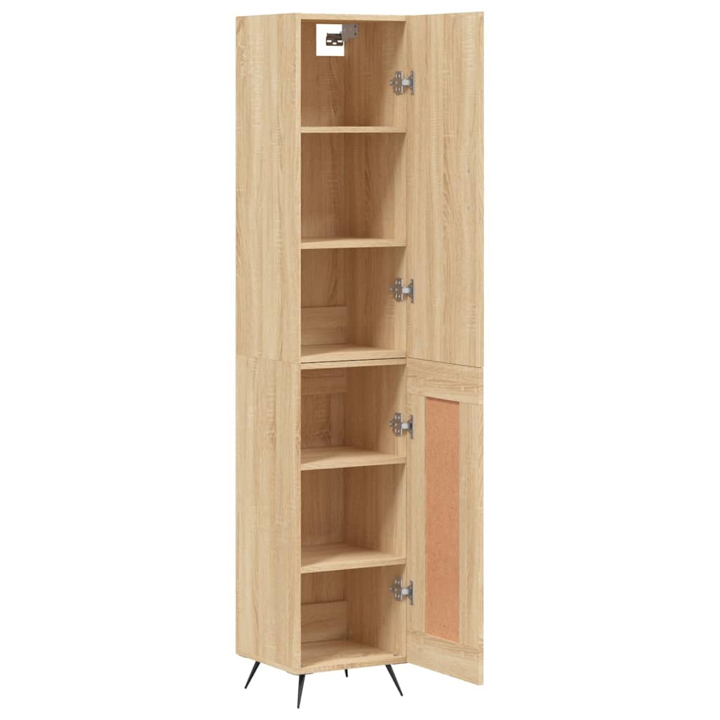 Image Buffet haut Chêne sonoma 34,5x34x180 cm Bois d'ingénierie | Xios Store SNC vidaXL Xios Store SNC