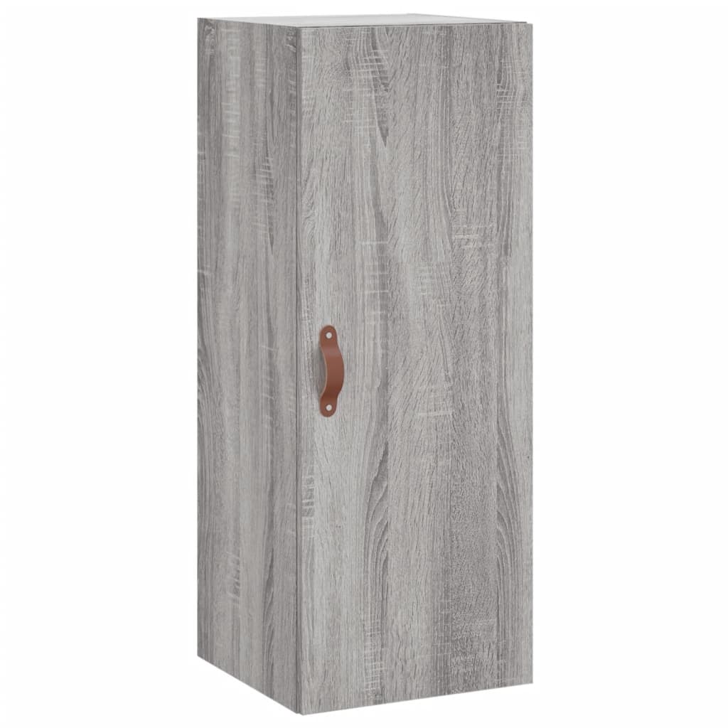 Image Buffet haut Sonoma gris 34,5x34x180 cm Bois d'ingénierie | Xios Store SNC vidaXL Xios Store SNC