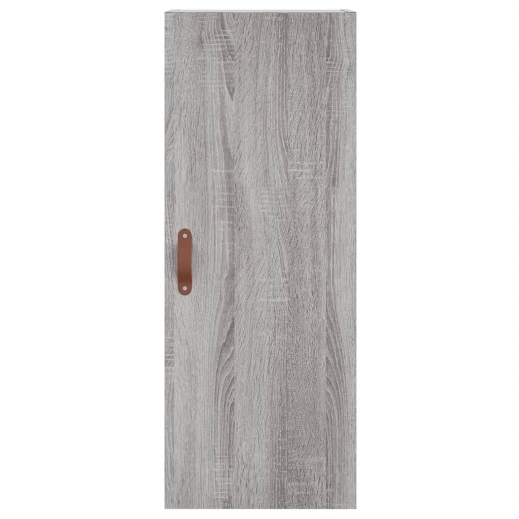 Image Buffet haut Sonoma gris 34,5x34x180 cm Bois d'ingénierie | Xios Store SNC vidaXL Xios Store SNC