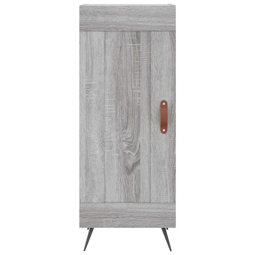 Image Buffet haut Sonoma gris 34,5x34x180 cm Bois d'ingénierie | Xios Store SNC vidaXL Xios Store SNC