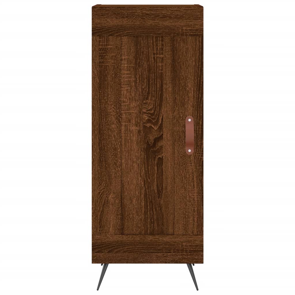 Image Buffet haut Chêne marron 34,5x34x180 cm Bois d'ingénierie | Xios Store SNC vidaXL Xios Store SNC