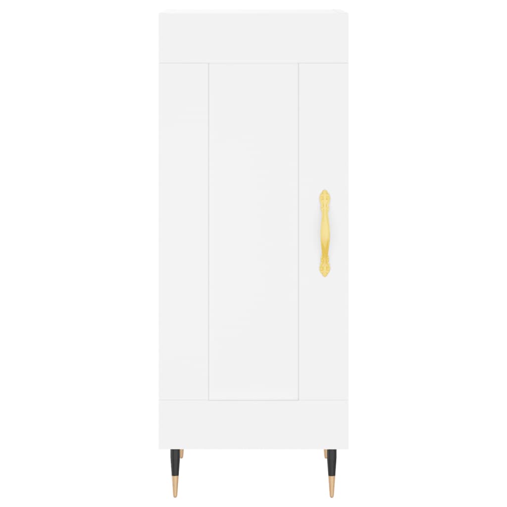 Image Buffet haut Blanc 34,5x34x180 cm Bois d'ingénierie | Xios Store SNC vidaXL Xios Store SNC