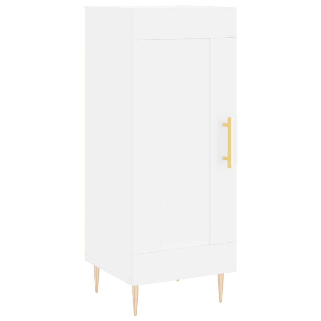 Image Buffet haut Blanc 34,5x34x180 cm Bois d'ingénierie | Xios Store SNC vidaXL Xios Store SNC