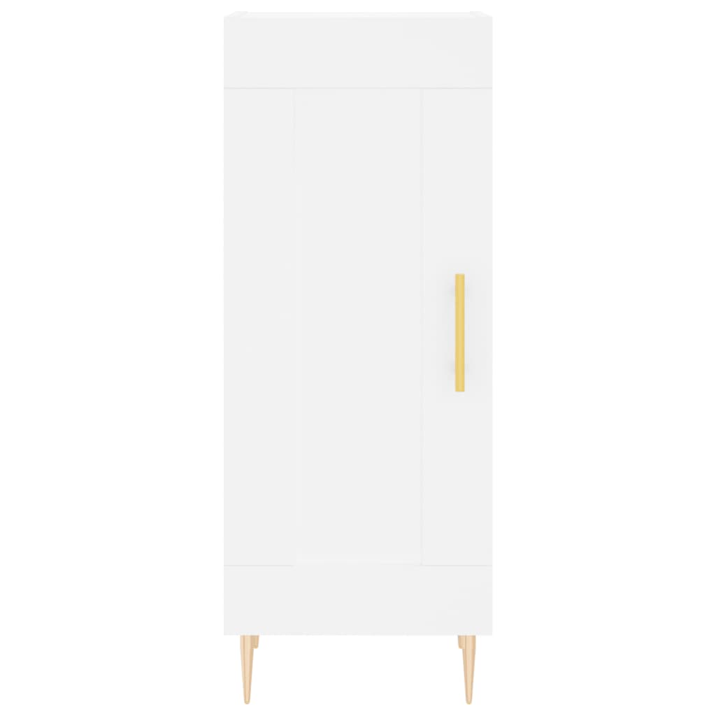 Image Buffet haut Blanc 34,5x34x180 cm Bois d'ingénierie | Xios Store SNC vidaXL Xios Store SNC