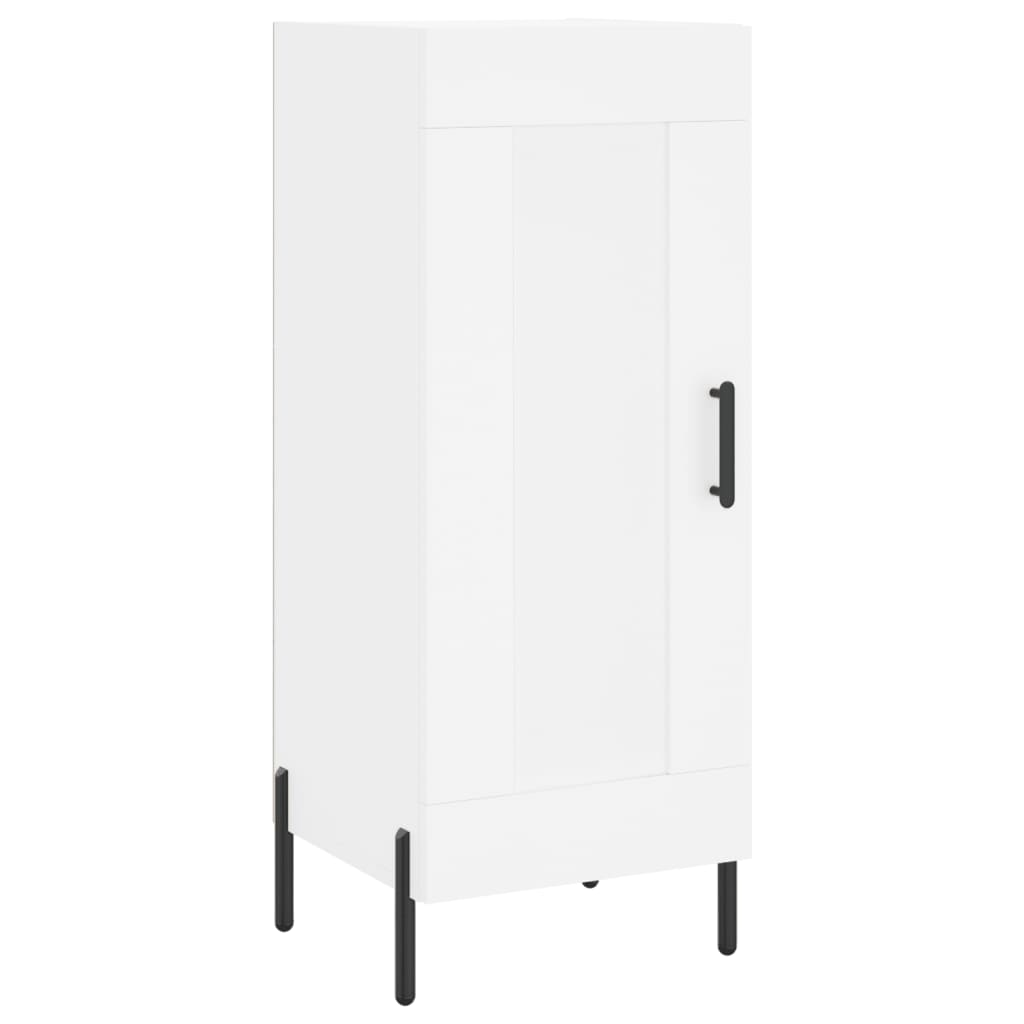 Image Buffet haut Blanc 34,5x34x180 cm Bois d'ingénierie | Xios Store SNC vidaXL Xios Store SNC