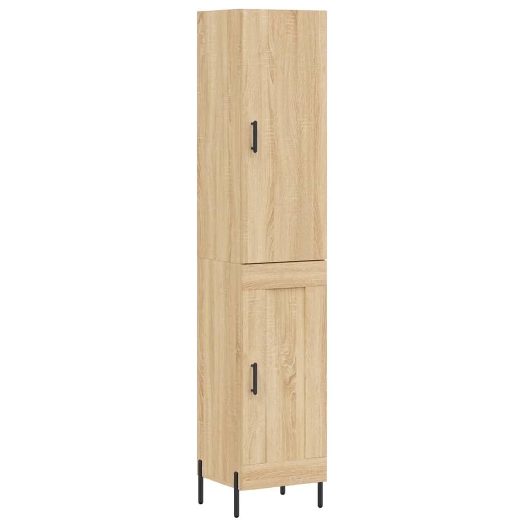 Image Buffet haut Chêne sonoma 34,5x34x180 cm Bois d'ingénierie | Xios Store SNC vidaXL Xios Store SNC