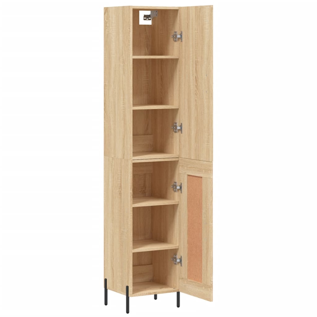 Image Buffet haut Chêne sonoma 34,5x34x180 cm Bois d'ingénierie | Xios Store SNC vidaXL Xios Store SNC