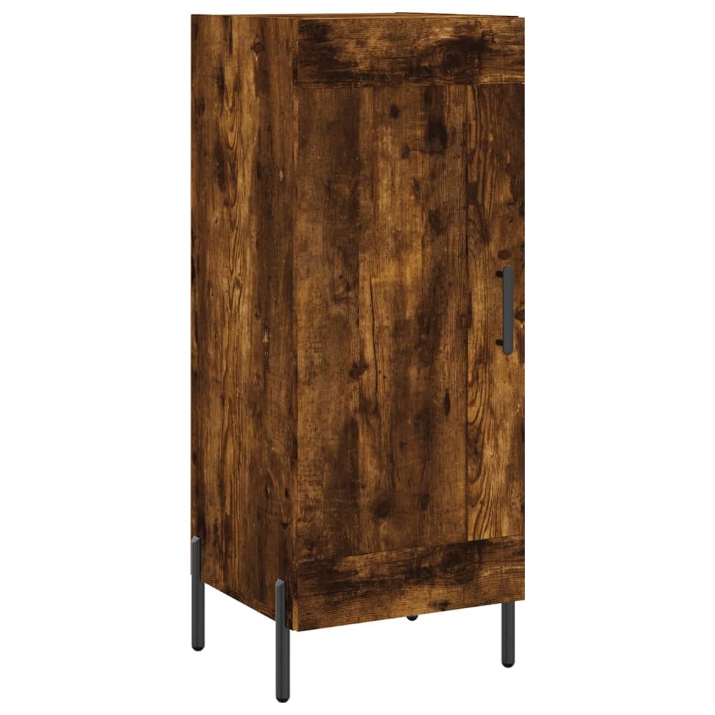 Image Buffet haut Chêne fumé 34,5x34x180 cm Bois d'ingénierie | Xios Store SNC vidaXL Xios Store SNC