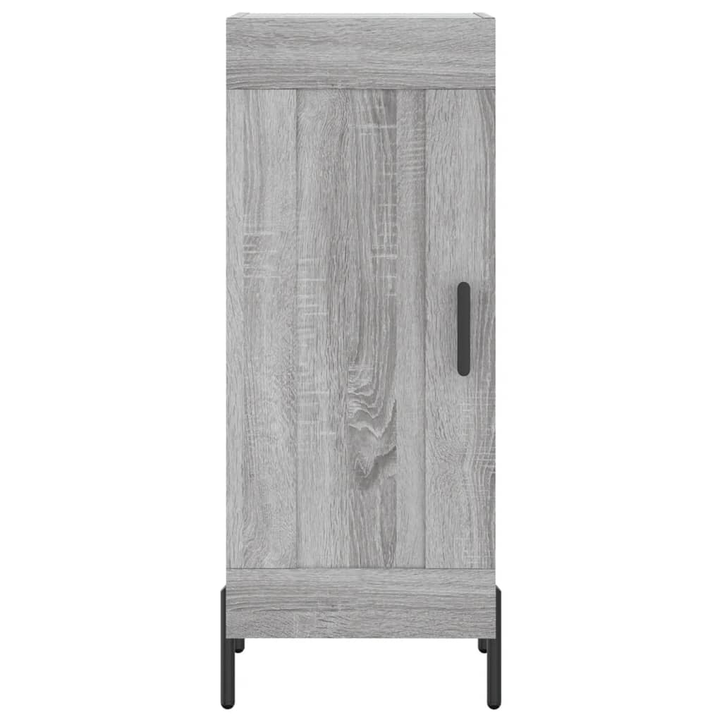 Image Buffet haut Sonoma gris 34,5x34x180 cm Bois d'ingénierie | Xios Store SNC vidaXL Xios Store SNC