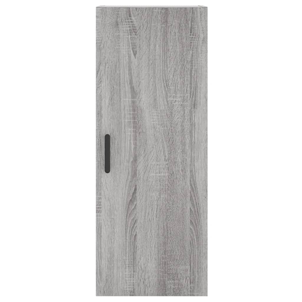 Image Buffet haut Sonoma gris 34,5x34x180 cm Bois d'ingénierie | Xios Store SNC vidaXL Xios Store SNC