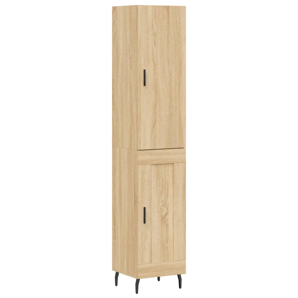 Image Buffet haut Chêne sonoma 34,5x34x180 cm Bois d'ingénierie | Xios Store SNC vidaXL Xios Store SNC