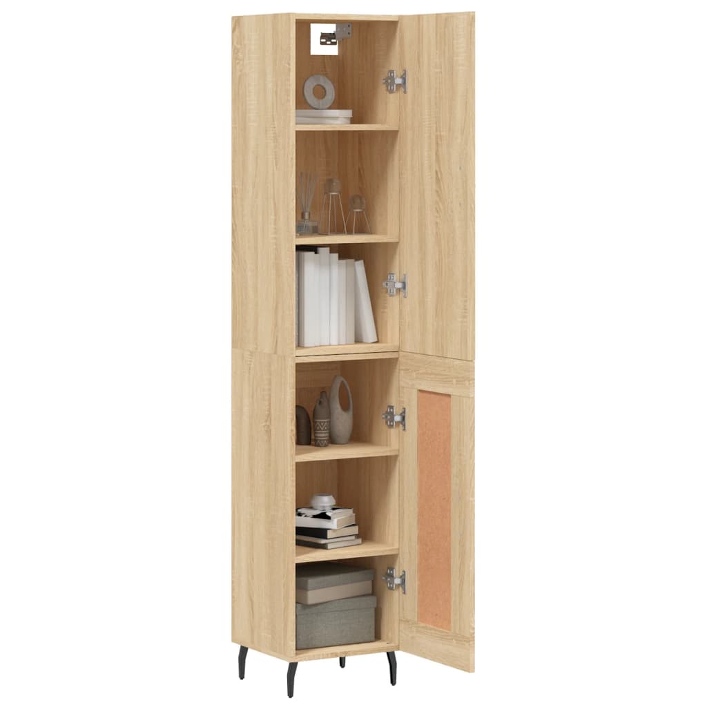 Image Buffet haut Chêne sonoma 34,5x34x180 cm Bois d'ingénierie | Xios Store SNC vidaXL Xios Store SNC