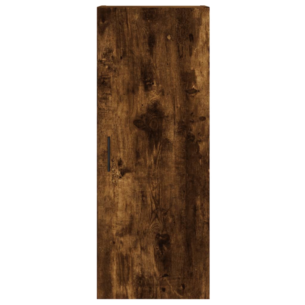 Image Buffet haut Chêne fumé 34,5x34x180 cm Bois d'ingénierie | Xios Store SNC vidaXL Xios Store SNC