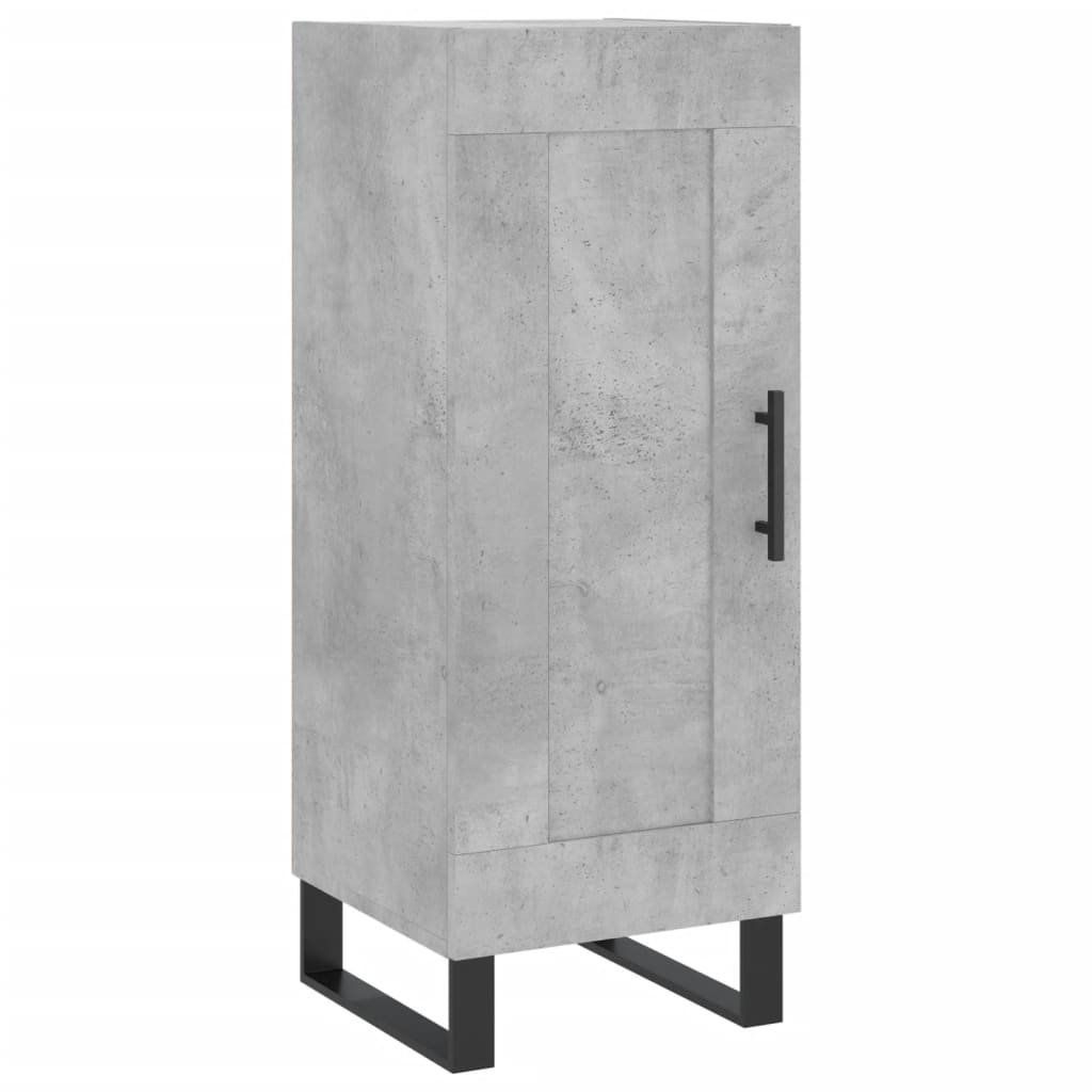 Image Buffet haut Gris béton 34,5x34x180 cm Bois d'ingénierie | Xios Store SNC vidaXL Xios Store SNC