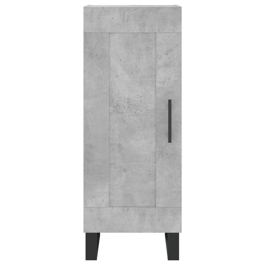 Image Buffet haut Gris béton 34,5x34x180 cm Bois d'ingénierie | Xios Store SNC vidaXL Xios Store SNC