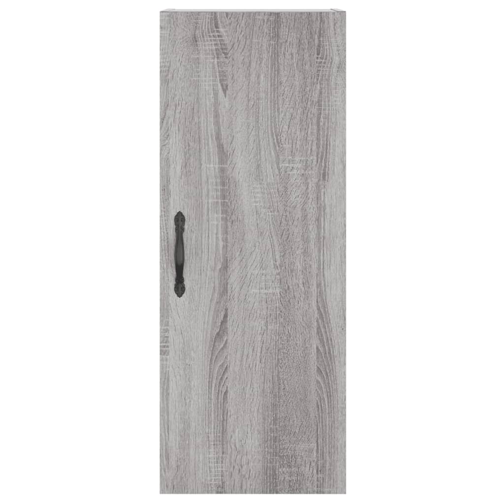 Image Buffet haut Sonoma gris 34,5x34x180 cm Bois d'ingénierie | Xios Store SNC vidaXL Xios Store SNC