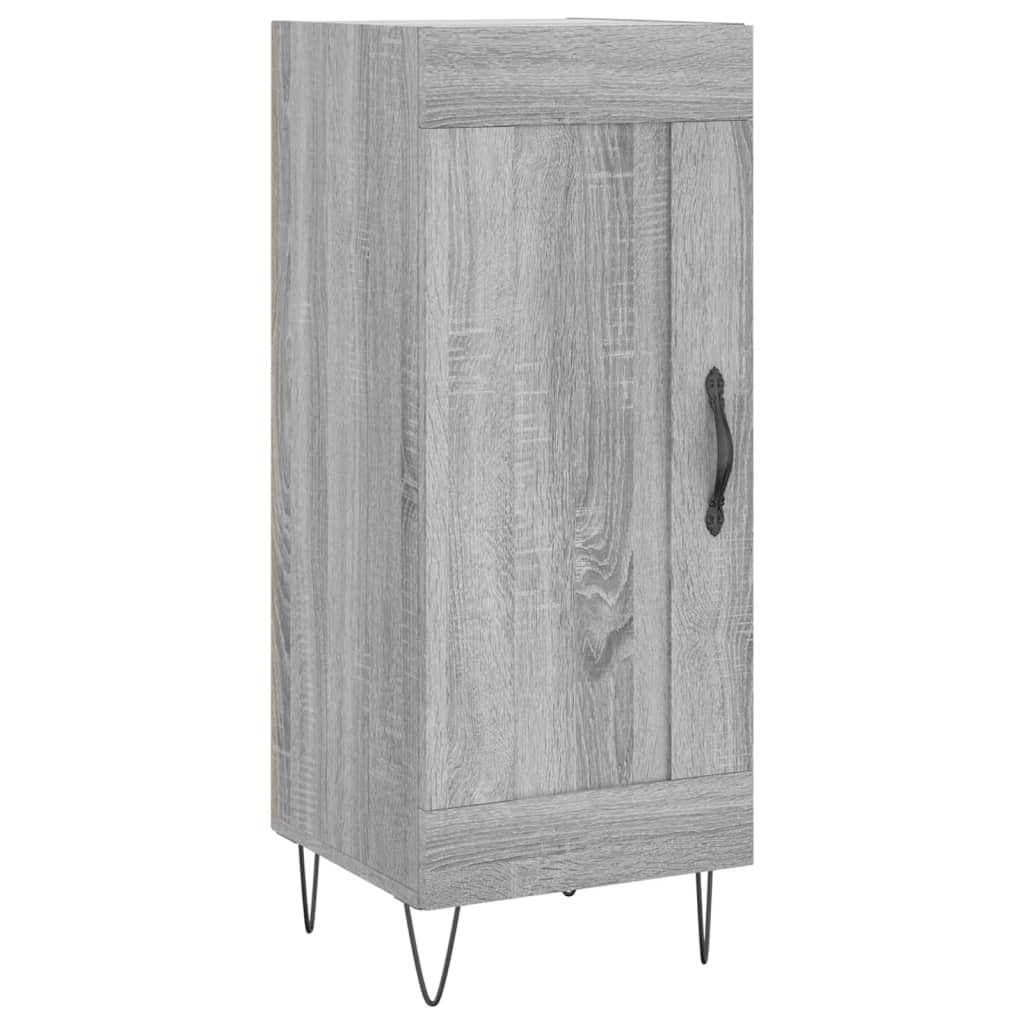 Image Buffet haut Sonoma gris 34,5x34x180 cm Bois d'ingénierie | Xios Store SNC vidaXL Xios Store SNC