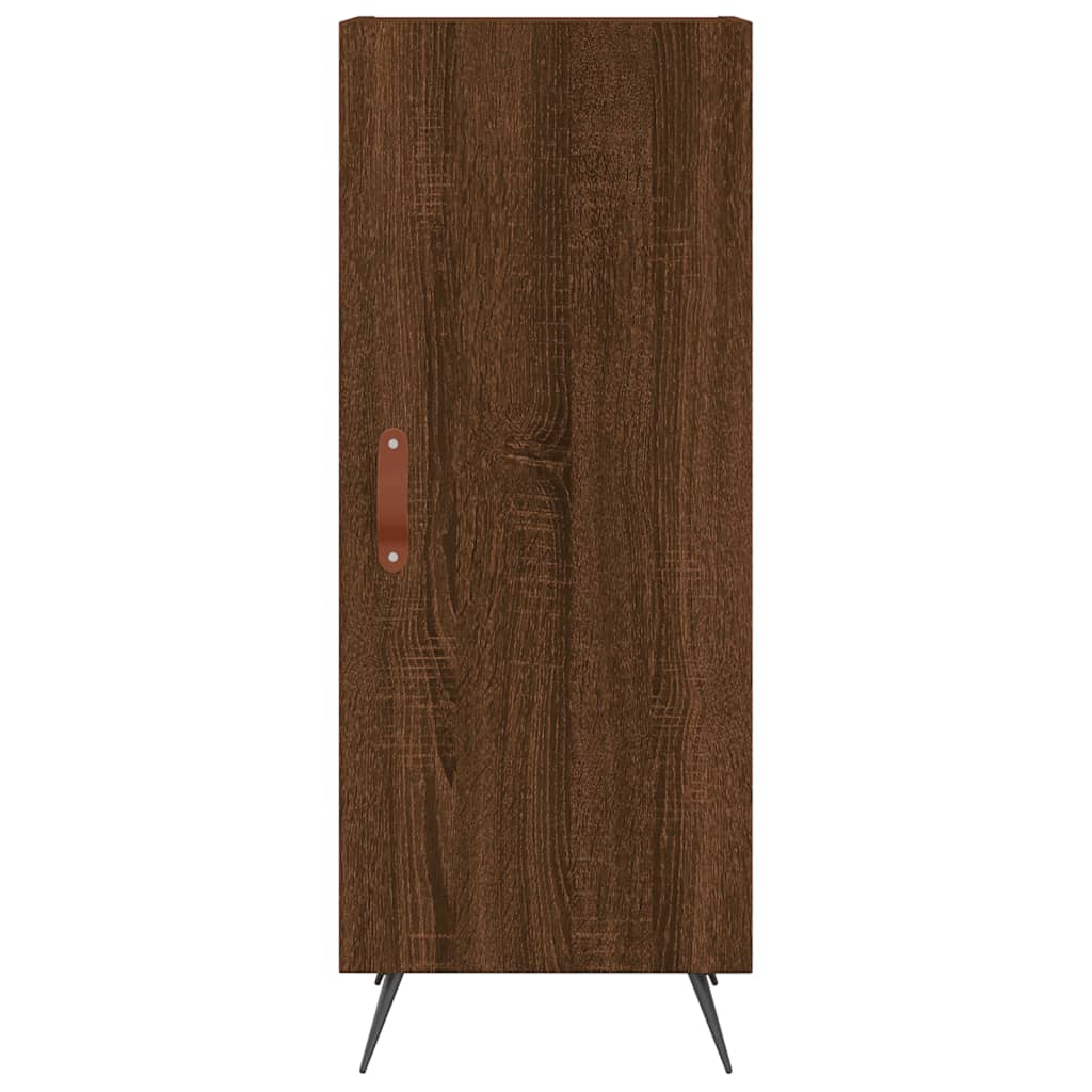 Image Buffet haut Chêne marron 34,5x34x180 cm Bois d'ingénierie | Xios Store SNC vidaXL Xios Store SNC