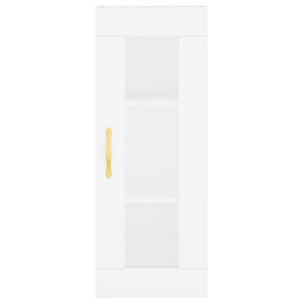 Image Buffet haut Blanc 34,5x34x180 cm Bois d'ingénierie | Xios Store SNC vidaXL Xios Store SNC