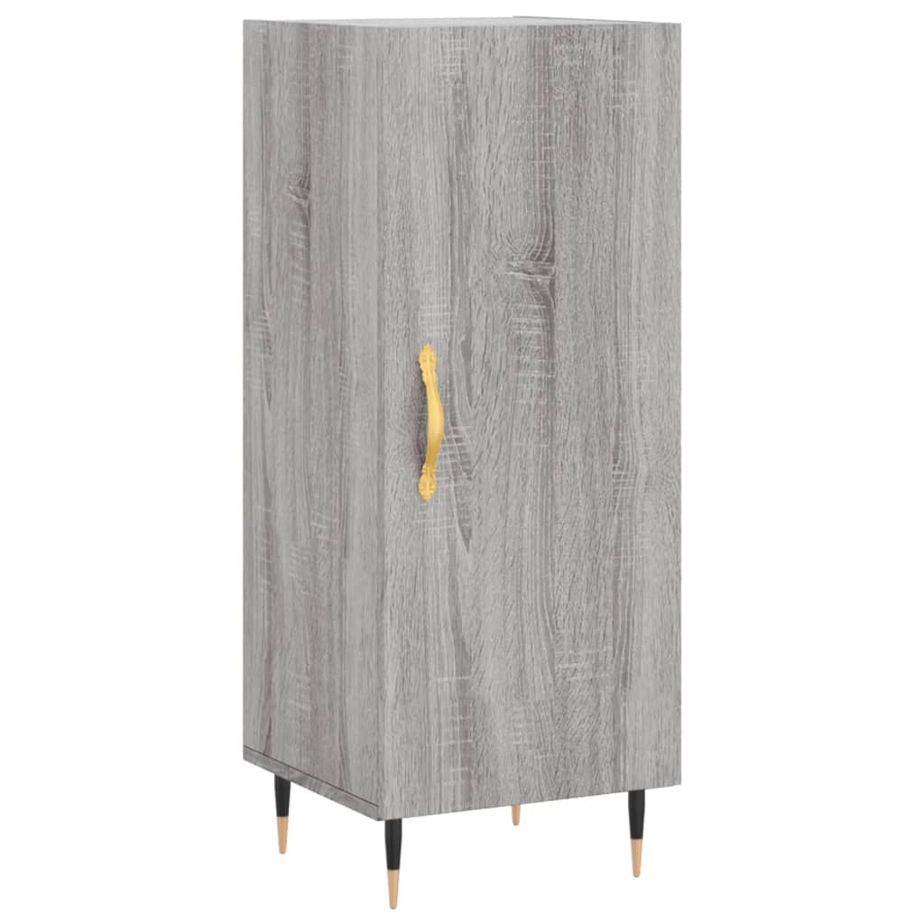 Image Buffet haut Sonoma gris 34,5x34x180 cm Bois d'ingénierie | Xios Store SNC vidaXL Xios Store SNC