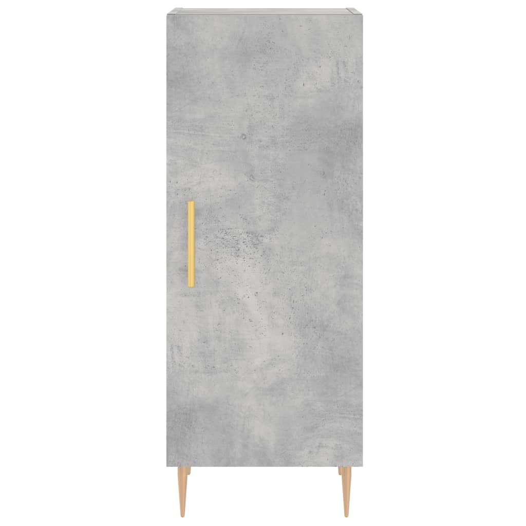 Image Buffet haut Gris béton 34,5x34x180 cm Bois d'ingénierie | Xios Store SNC vidaXL Xios Store SNC