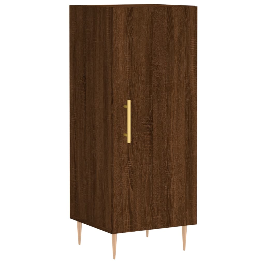 Image Buffet haut Chêne marron 34,5x34x180 cm Bois d'ingénierie | Xios Store SNC vidaXL Xios Store SNC