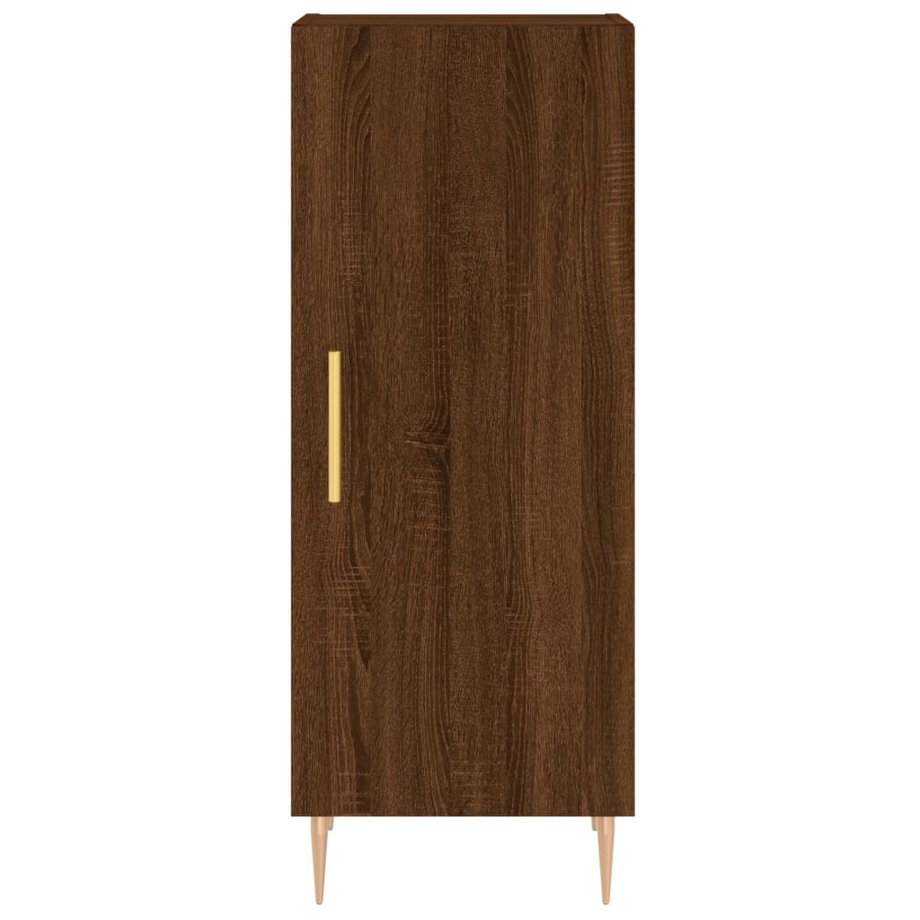 Image Buffet haut Chêne marron 34,5x34x180 cm Bois d'ingénierie | Xios Store SNC vidaXL Xios Store SNC