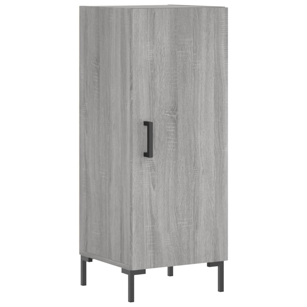 Image Buffet haut Sonoma gris 34,5x34x180 cm Bois d'ingénierie | Xios Store SNC vidaXL Xios Store SNC