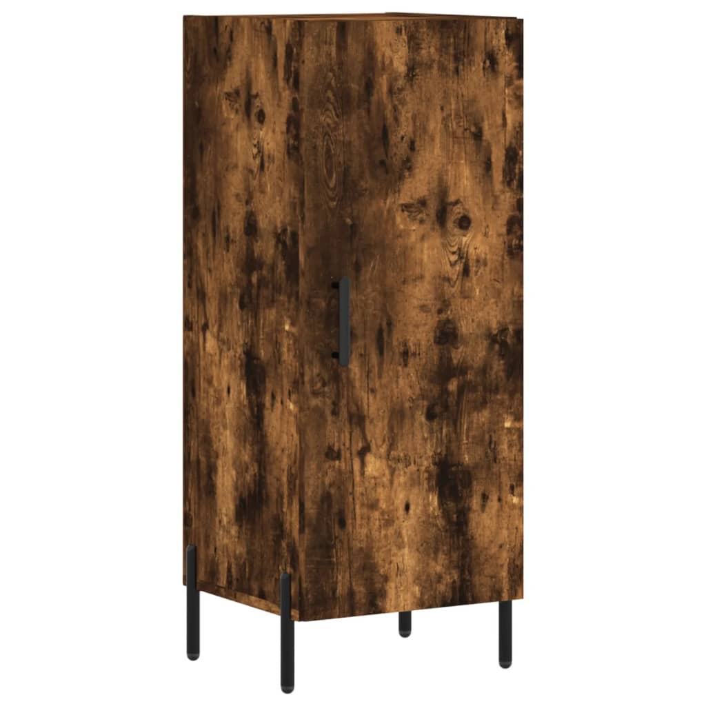 Image Buffet haut Chêne fumé 34,5x34x180 cm Bois d'ingénierie | Xios Store SNC vidaXL Xios Store SNC