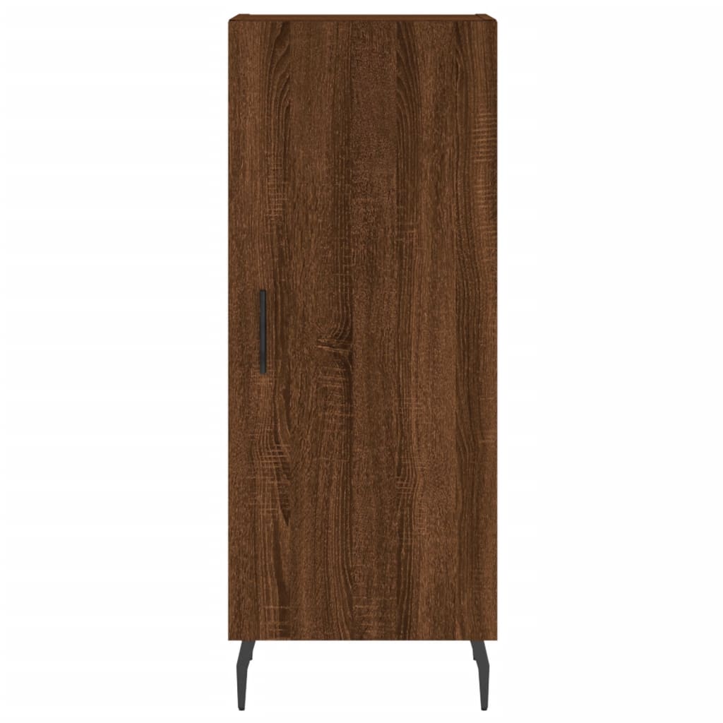 Image Buffet haut Chêne marron 34,5x34x180 cm Bois d'ingénierie | Xios Store SNC vidaXL Xios Store SNC