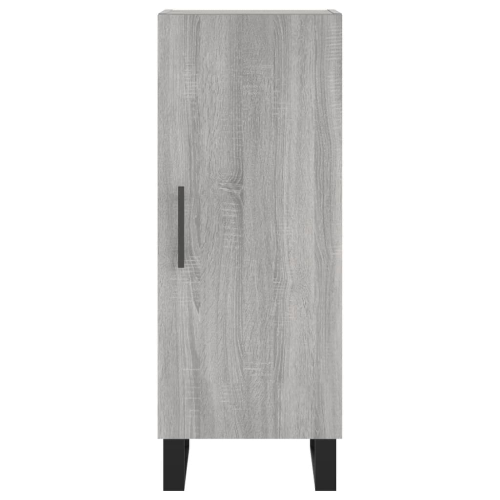 Image Buffet haut Sonoma gris 34,5x34x180 cm Bois d'ingénierie | Xios Store SNC vidaXL Xios Store SNC