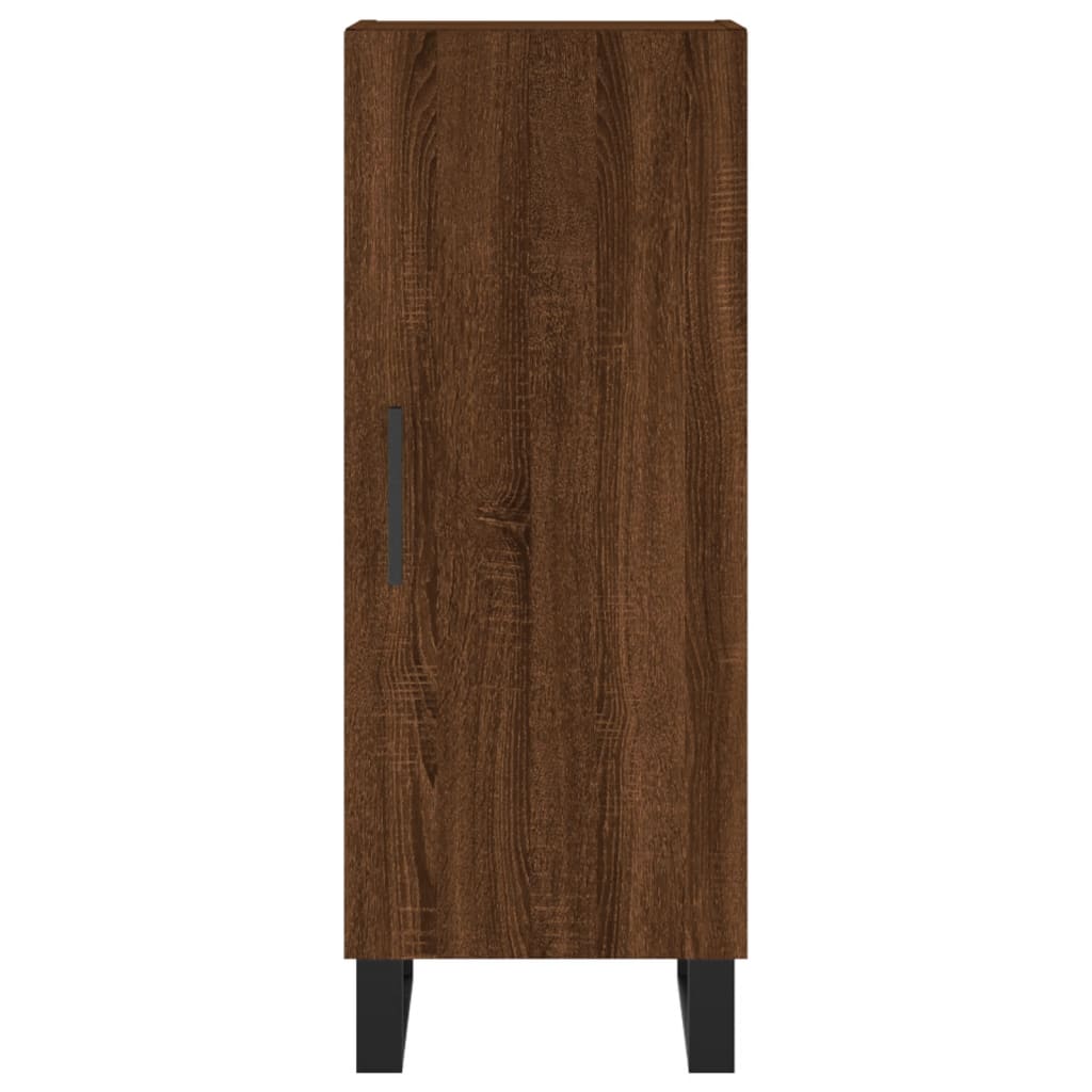 Image Buffet haut Chêne marron 34,5x34x180 cm Bois d'ingénierie | Xios Store SNC vidaXL Xios Store SNC