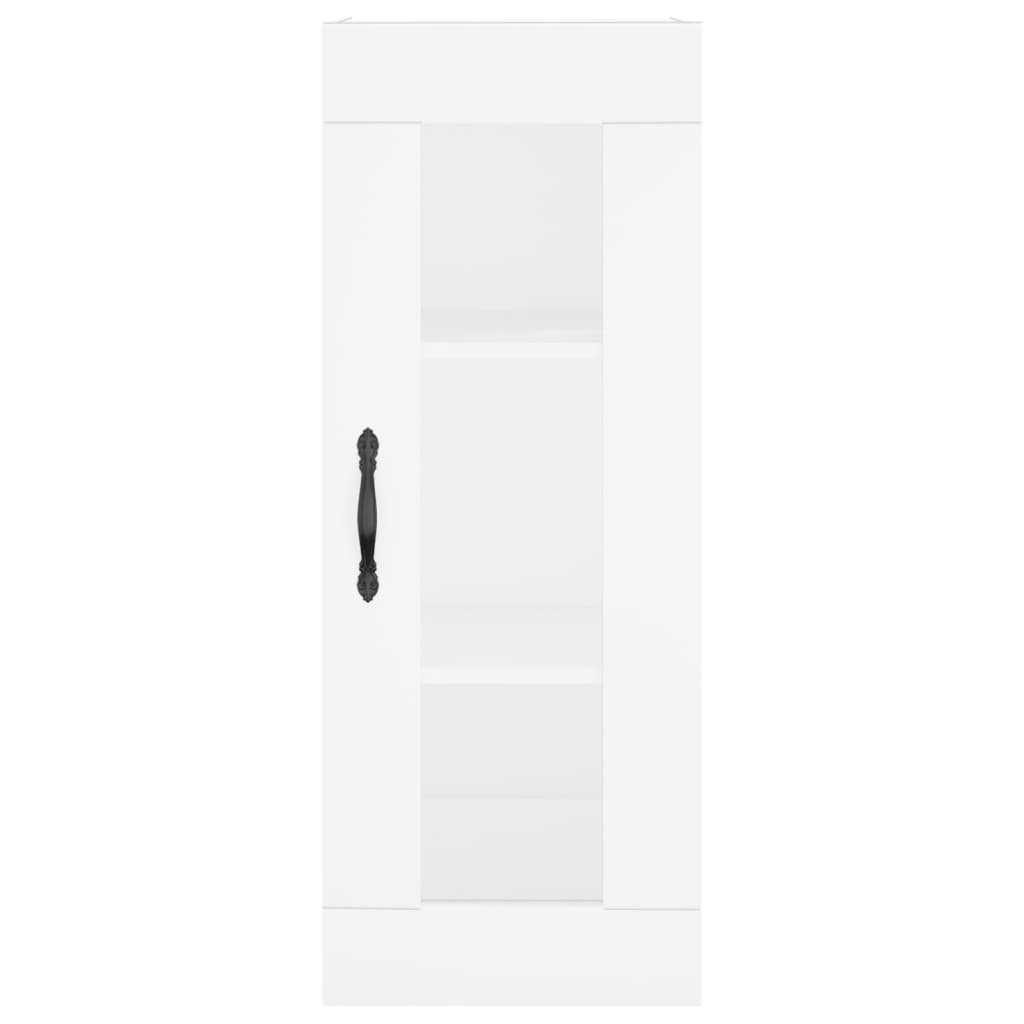 Image Buffet haut Blanc 34,5x34x180 cm Bois d'ingénierie | Xios Store SNC vidaXL Xios Store SNC