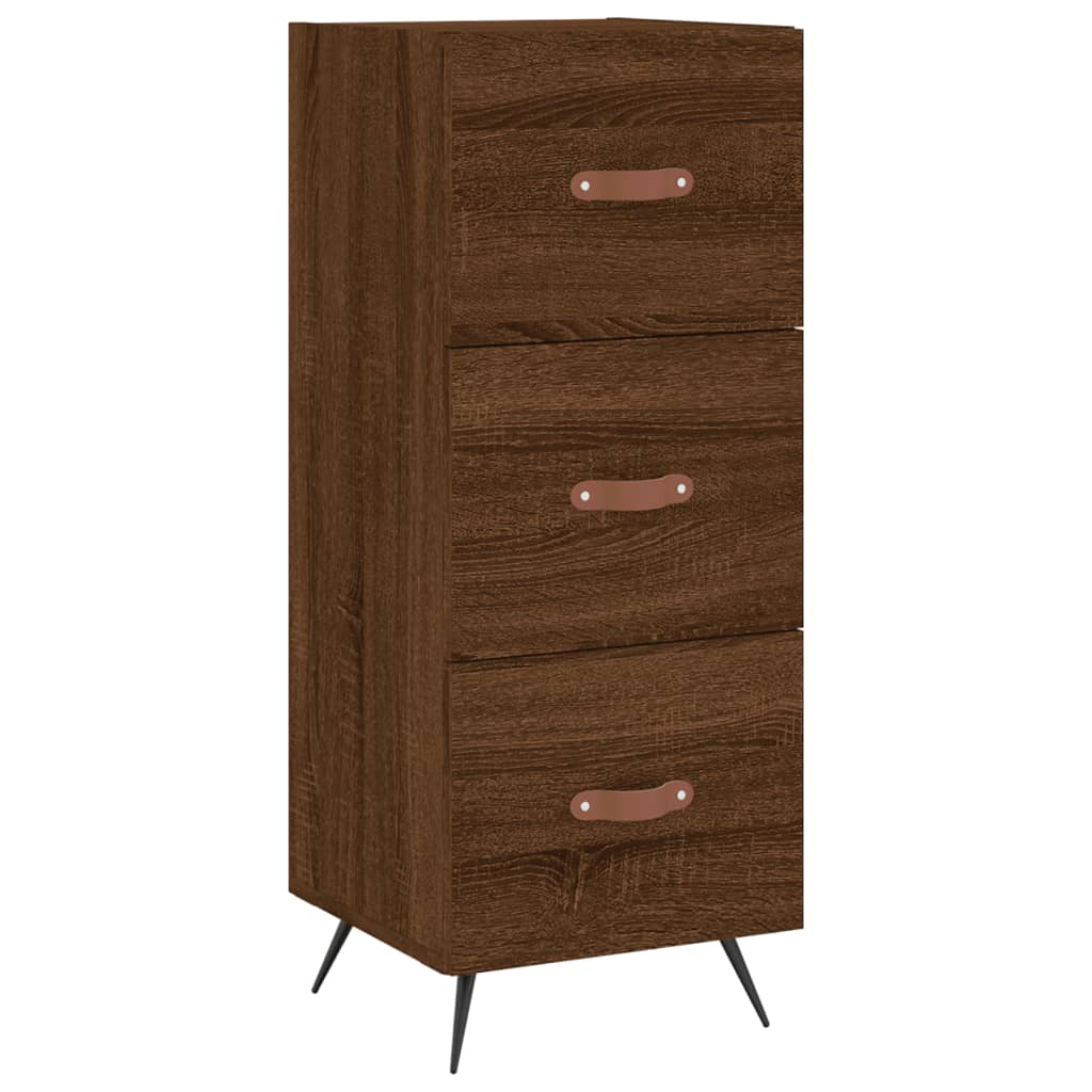 Image Buffet haut Chêne marron 34,5x34x180 cm Bois d'ingénierie | Xios Store SNC vidaXL Xios Store SNC