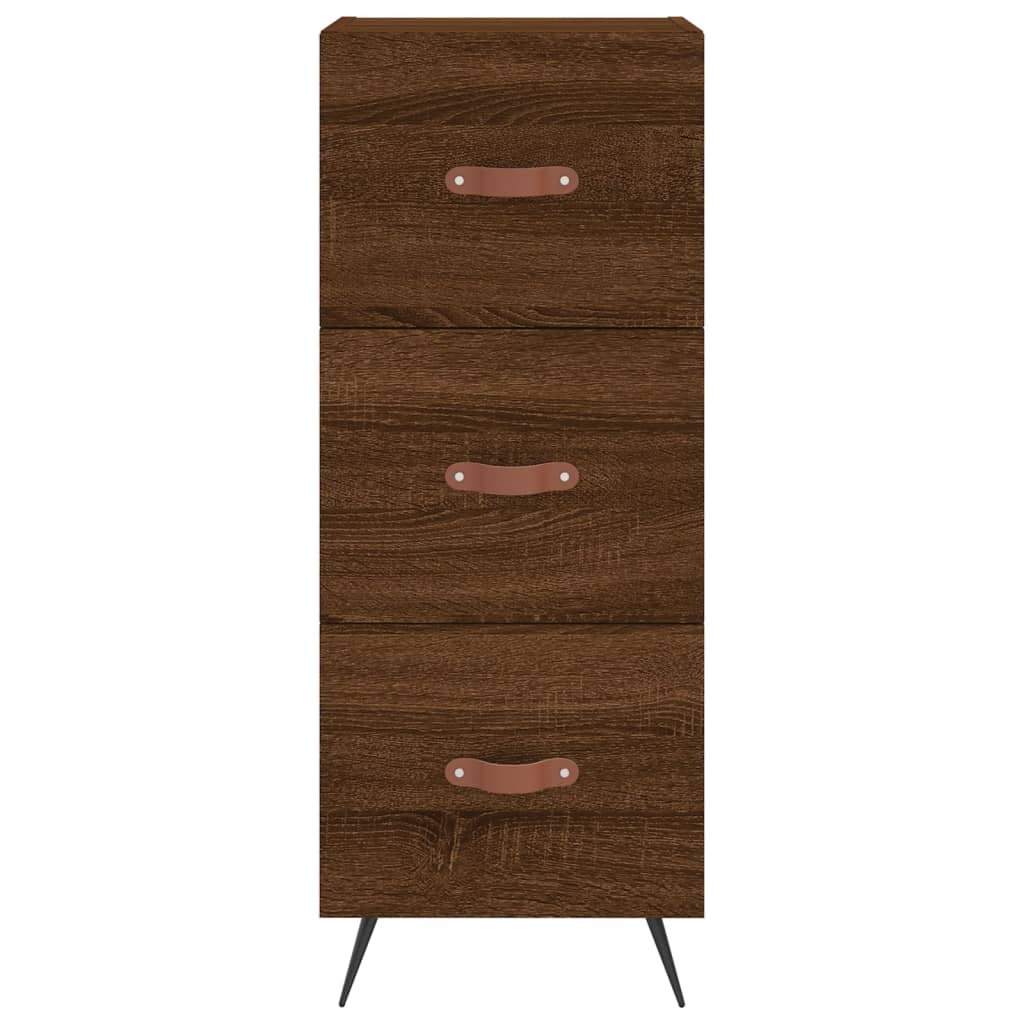 Image Buffet haut Chêne marron 34,5x34x180 cm Bois d'ingénierie | Xios Store SNC vidaXL Xios Store SNC